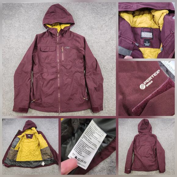 Outdoor Research Jacket Womens Small Pertex Shield Blackpowder II Hooded - Picture 1 of 15